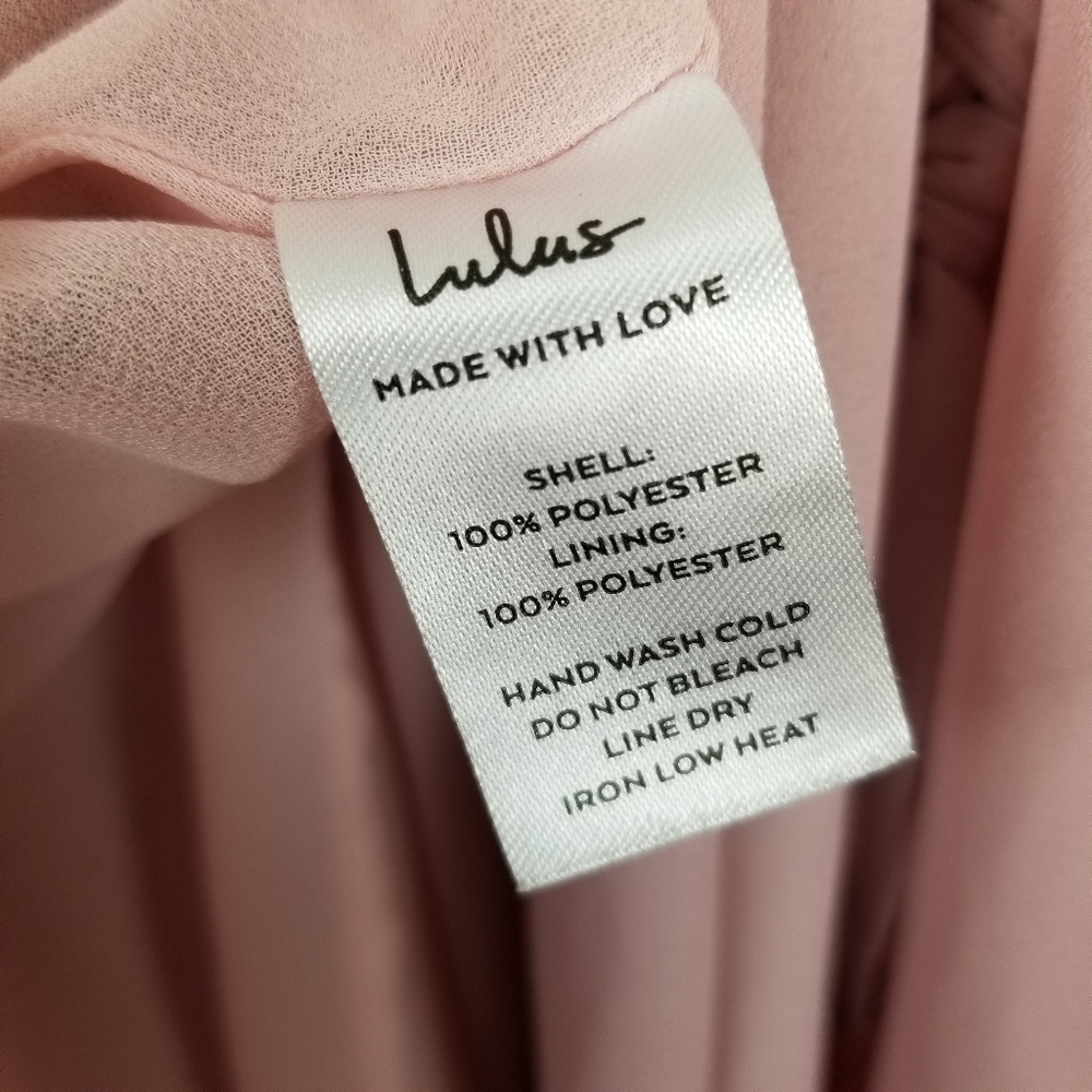 Lulus Sunshine Bound Mauve Pink Tiered Maxi Dress V Neck Adjustable Size Large - Picture 6 of 16